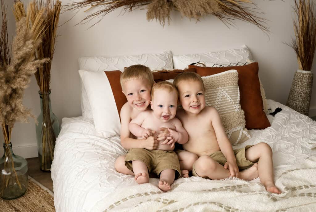 Nuzum brothers in Sara's photography studio