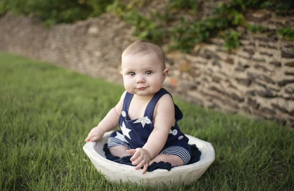 baby milestone photography by sj nuzum photography newton ks